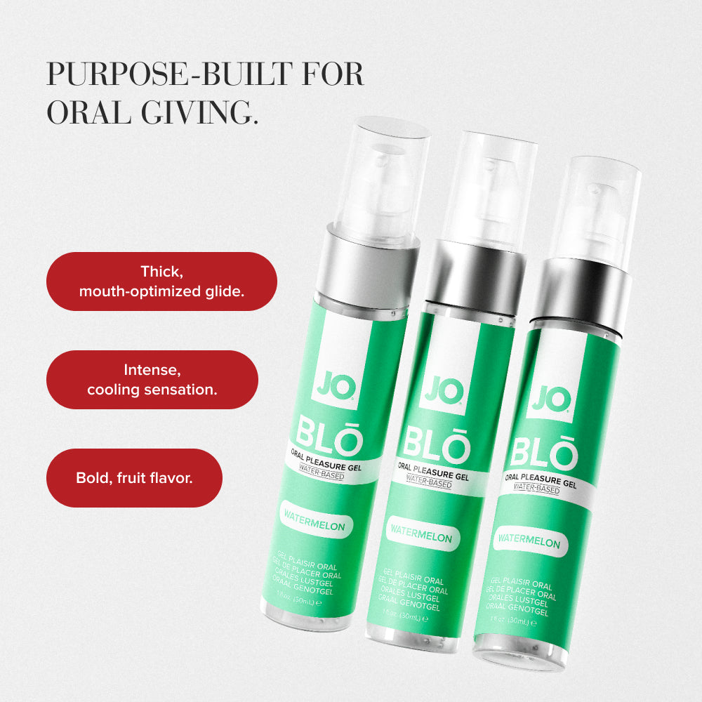 JO Blo Watermelon - Watermelon Flavoured Oral Pleasure Gel - 30 ml Bottle - 10152