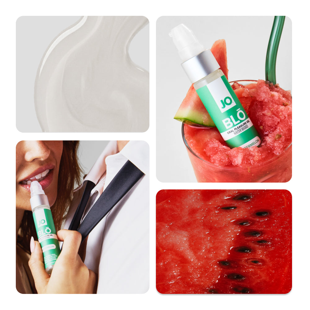 JO Blo Watermelon - Watermelon Flavoured Oral Pleasure Gel - 30 ml Bottle - 10152