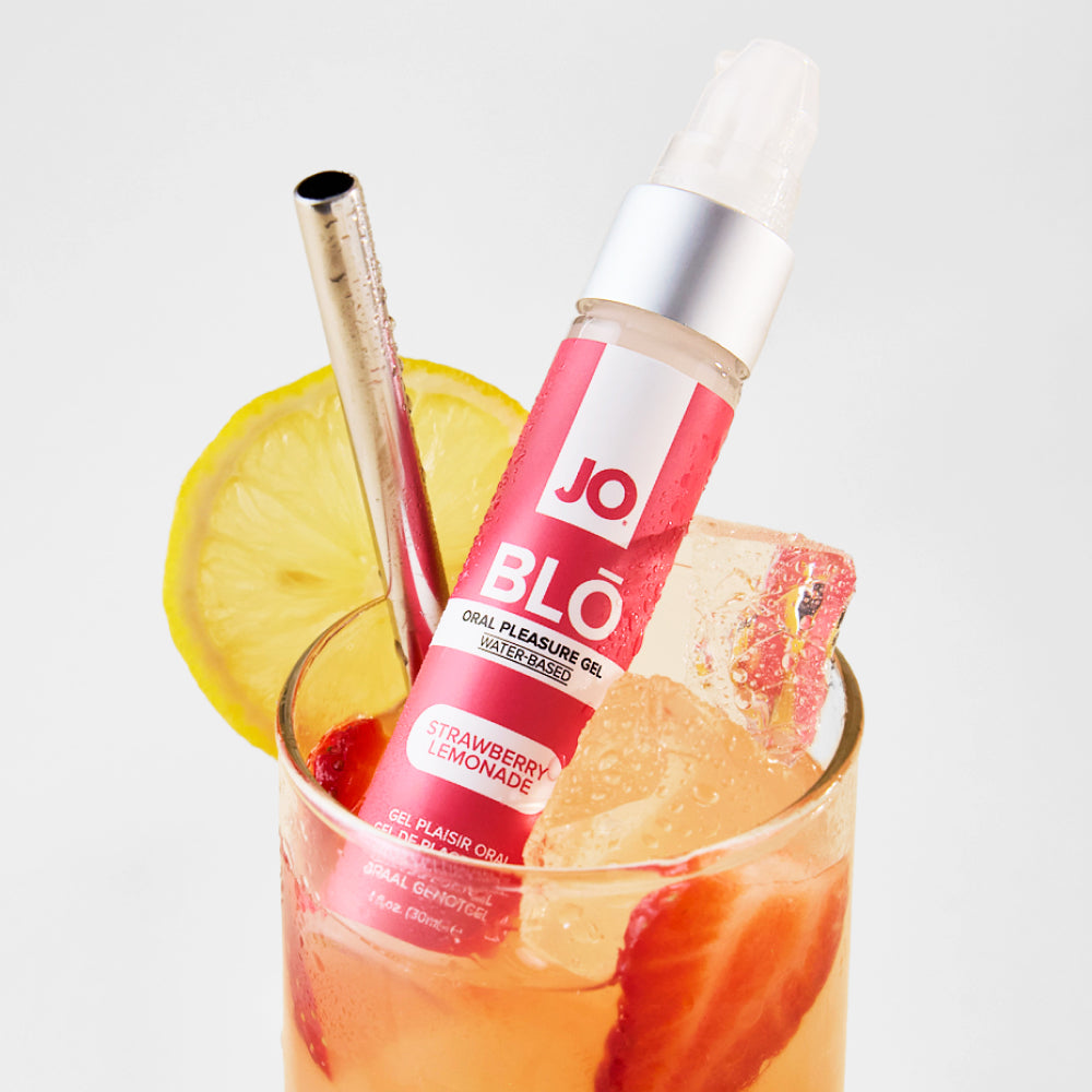 JO Blo Strawberry Lemonade - Strawberry Lemonade Flavoured Oral Pleasure Gel - 30 ml Bottle - 10153