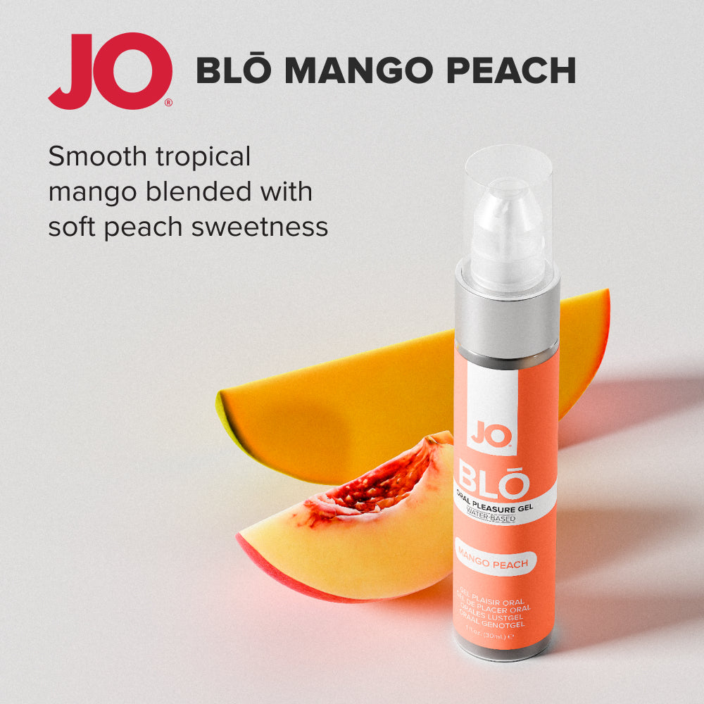 JO Blo Mango Peach - Mango Peach Flavoured Oral Pleasure Gel - 30 ml Bottle - 10156