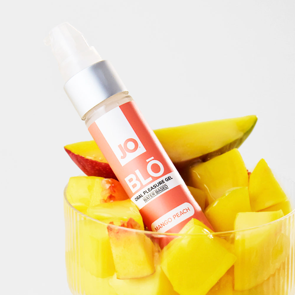 JO Blo Mango Peach - Mango Peach Flavoured Oral Pleasure Gel - 30 ml Bottle - 10156