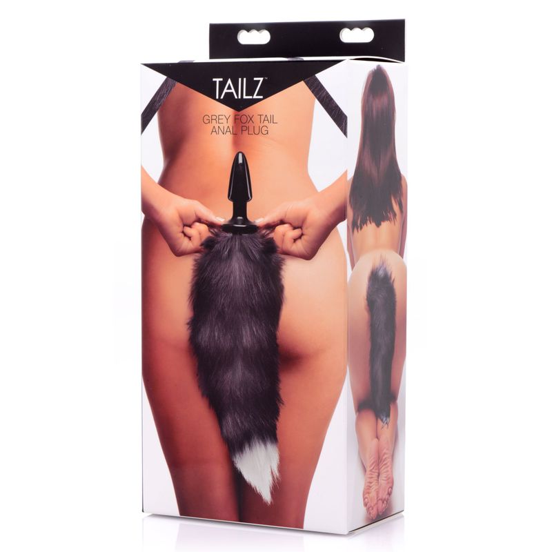 Fox Tail Anal Plug Grey-AD657