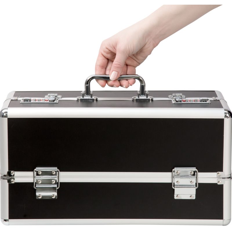 Lockable Large Vibrator Case Black-098-11