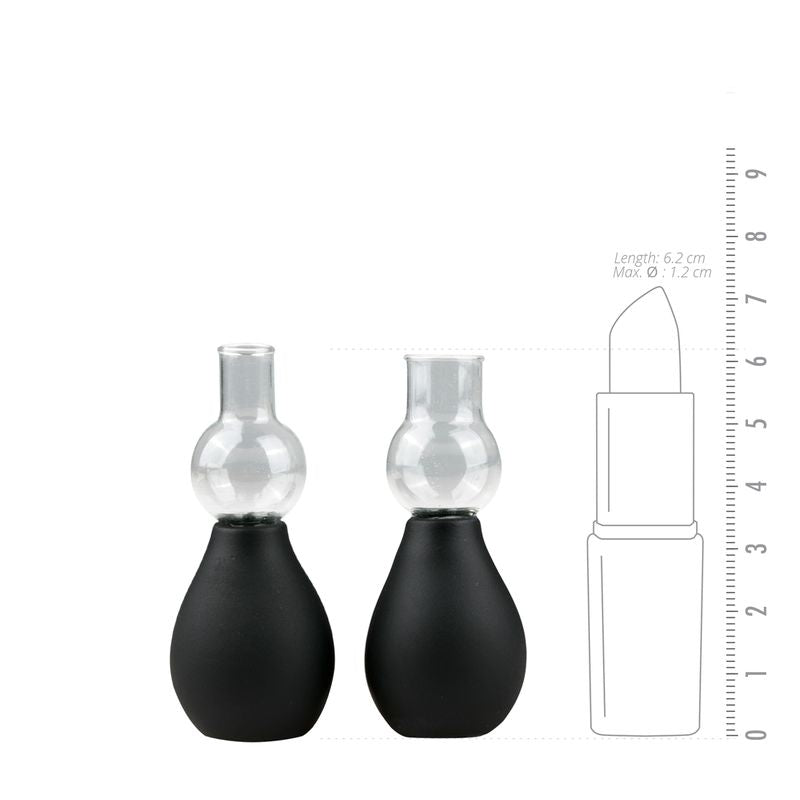 Nipple Sucker Black 2 Pc-ET252BLK