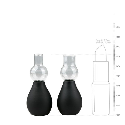 Nipple Sucker Black 2 Pc-ET252BLK