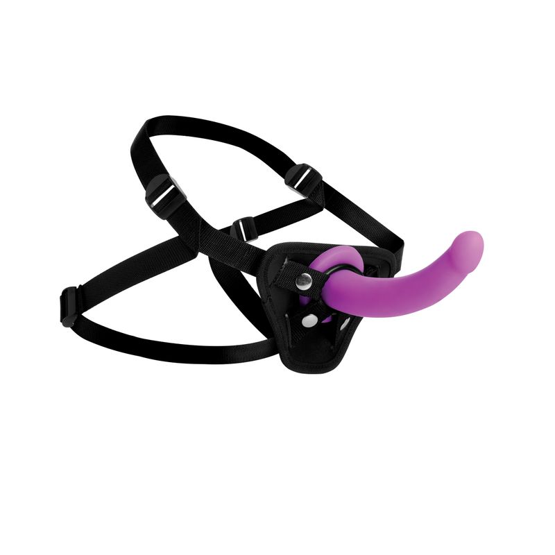 Navigator Silicone G-Spot Dildo with Harness-AF216