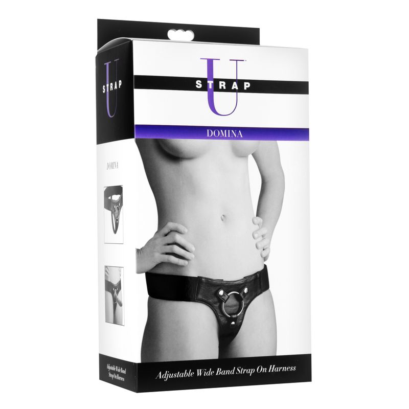 Domina Wide Band Strap On Harness-AD917