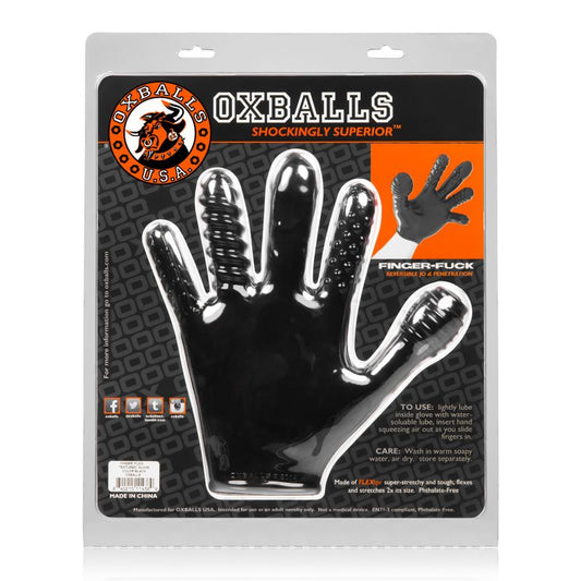 Finger Fuck Glove Black-OX-1501-BLK