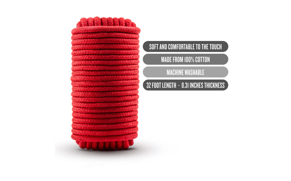 Temptasia Bondage Rope 10m Red