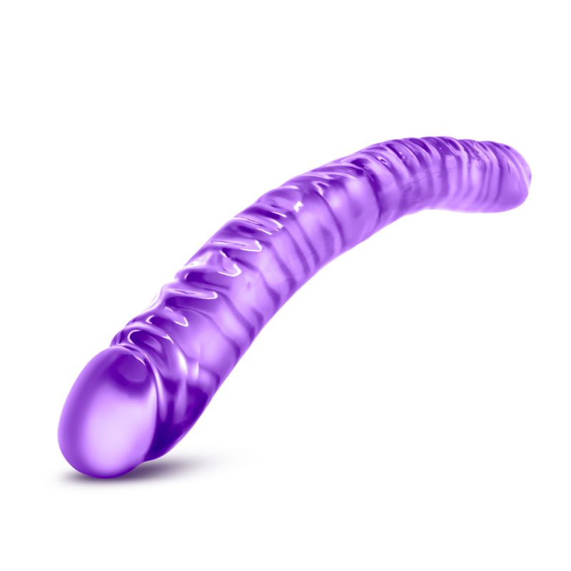 B Yours Double Dildo Purple 18in-BL-36791