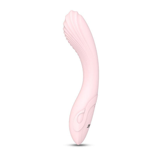 Flexible Bending Silicone Vibrator Pink-V-31
