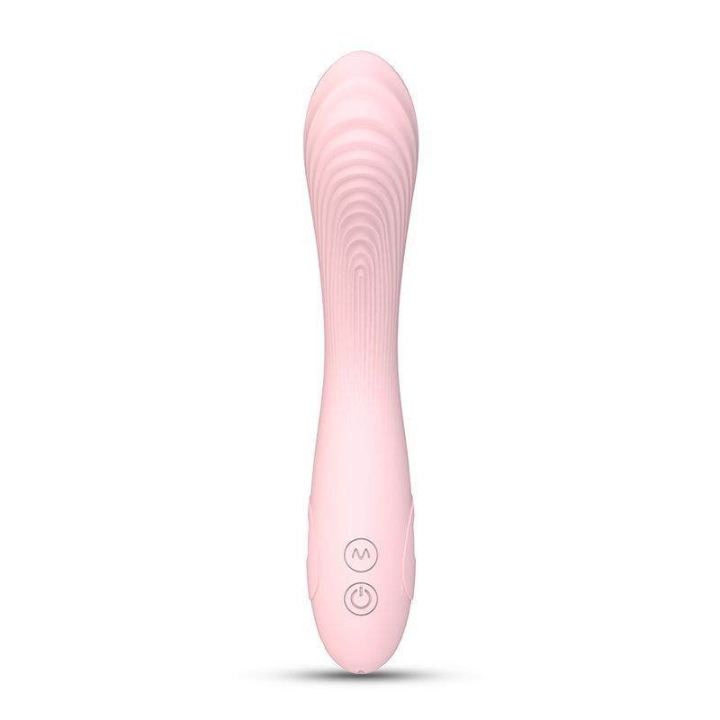 Flexible Bending Silicone Vibrator Pink-V-31