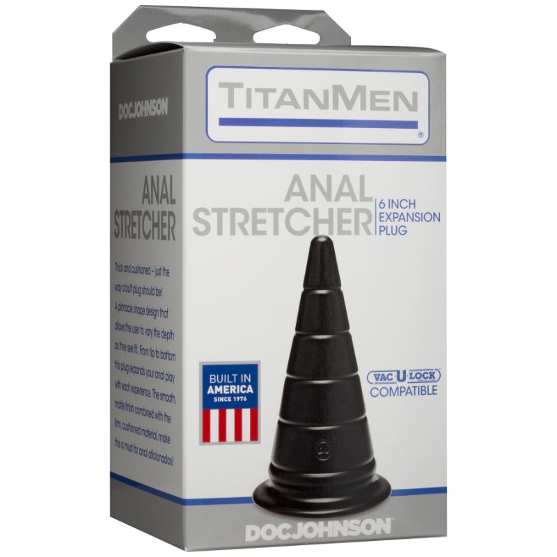 Anal Stretcher 6in Expansion Plug Black-3202-05-BX