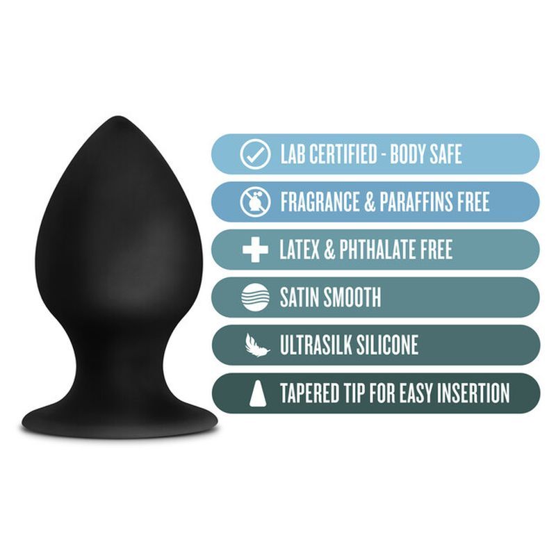 Anal Adventures Platinum Silicone Anal Stout Plug Large-BL-81005