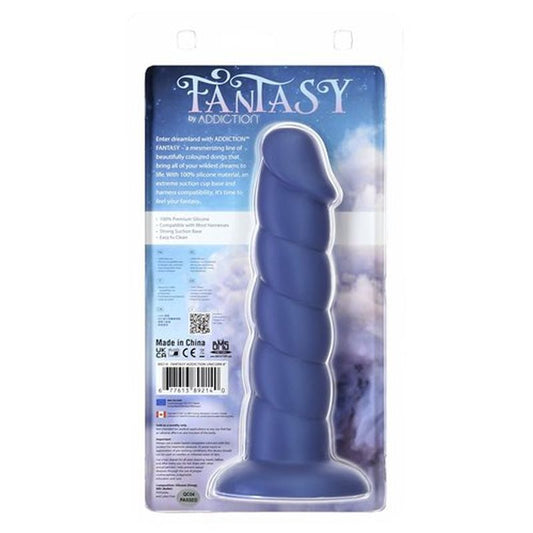 Unicorn Dildo 8in Blue-89214-BLU