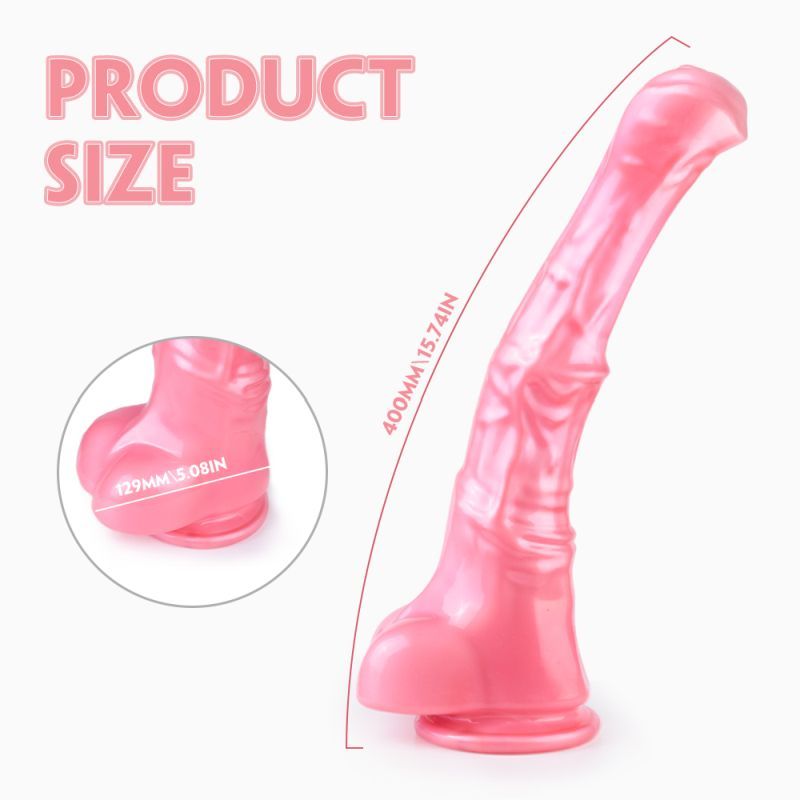 Duke Horse Dong w Balls Pink XXL-SHD-D2006-PNK-XXL