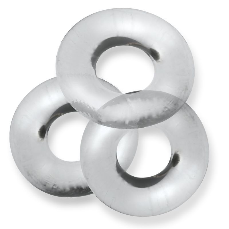 Fat Willy 3 Pc Jumbo Cockrings Clear-OX-3065-CLR