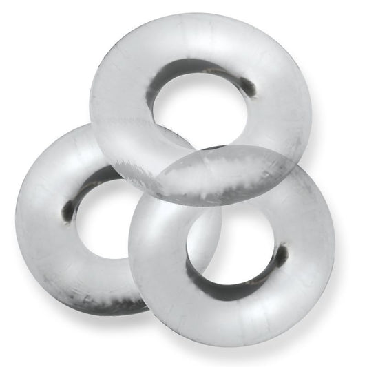 Fat Willy 3 Pc Jumbo Cockrings Clear-OX-3065-CLR