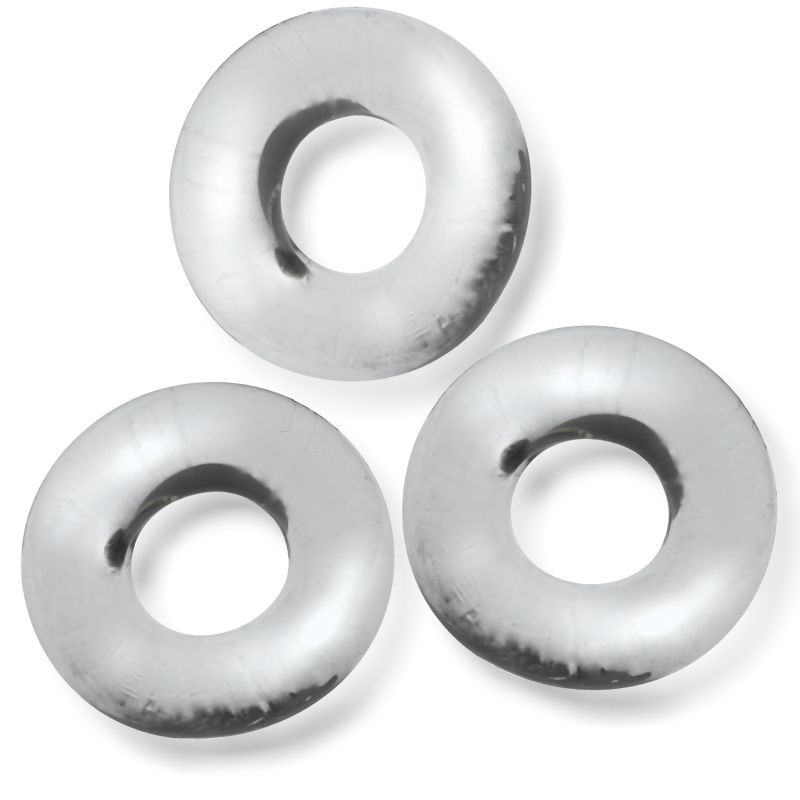 Fat Willy 3 Pc Jumbo Cockrings Clear-OX-3065-CLR