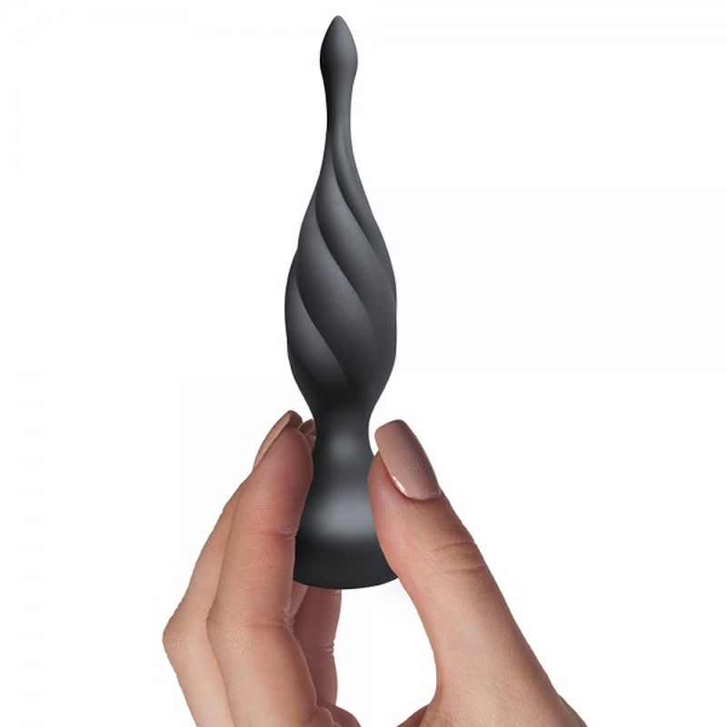 Petite Sensation Discover Butt Plug w Remote Black-10PSDCVBK