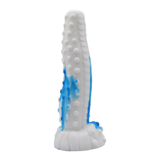 Tiger Dildo Blue/White-YOCY-208-BLU