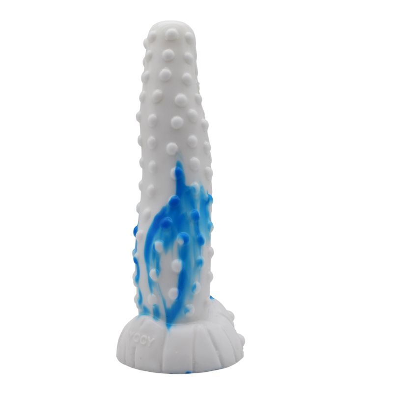 Tiger Dildo Blue/White-YOCY-208-BLU