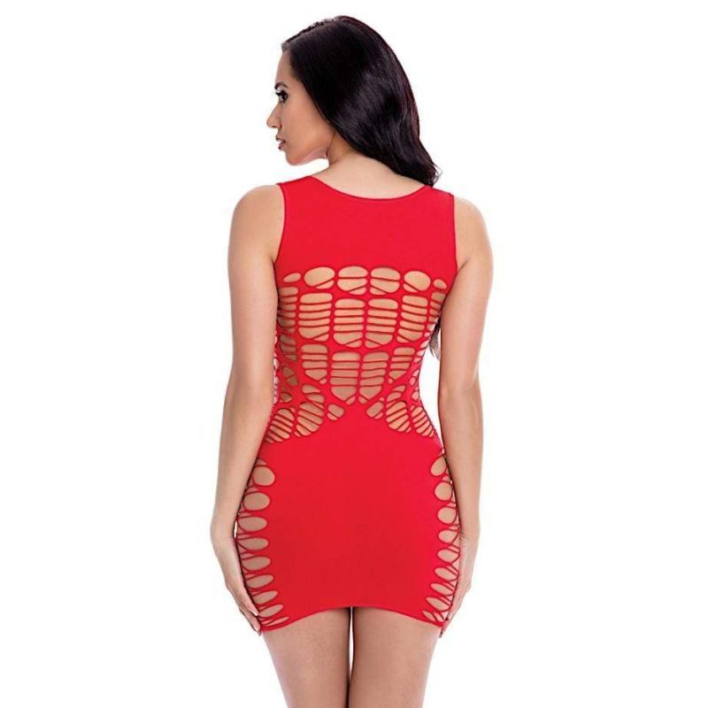 Dynamite Diva Mini Dress Red-25108-RED-O/S