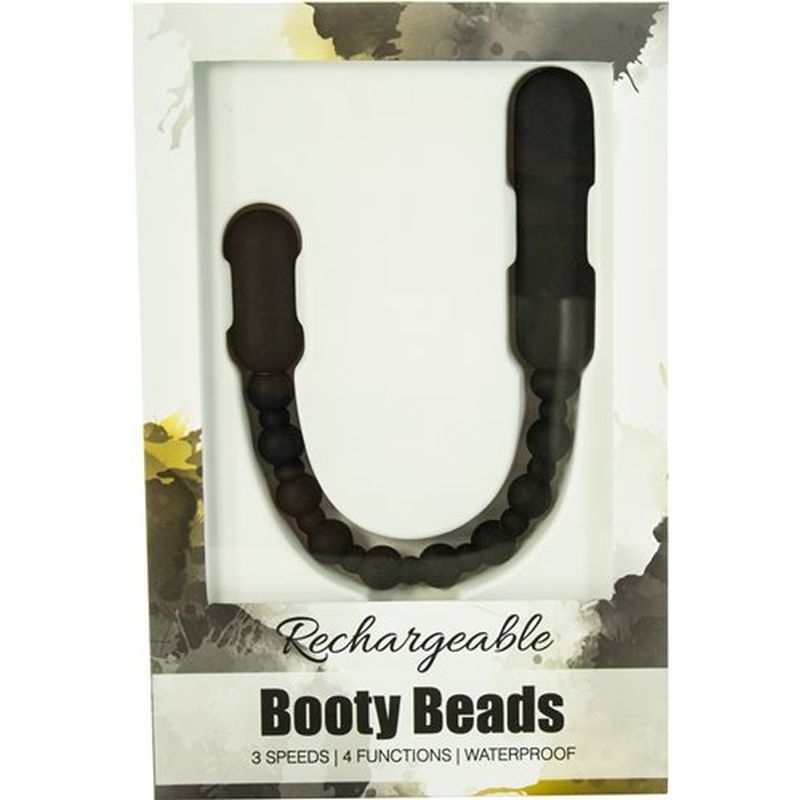 Rechargeable Booty Beads Black-3911-11