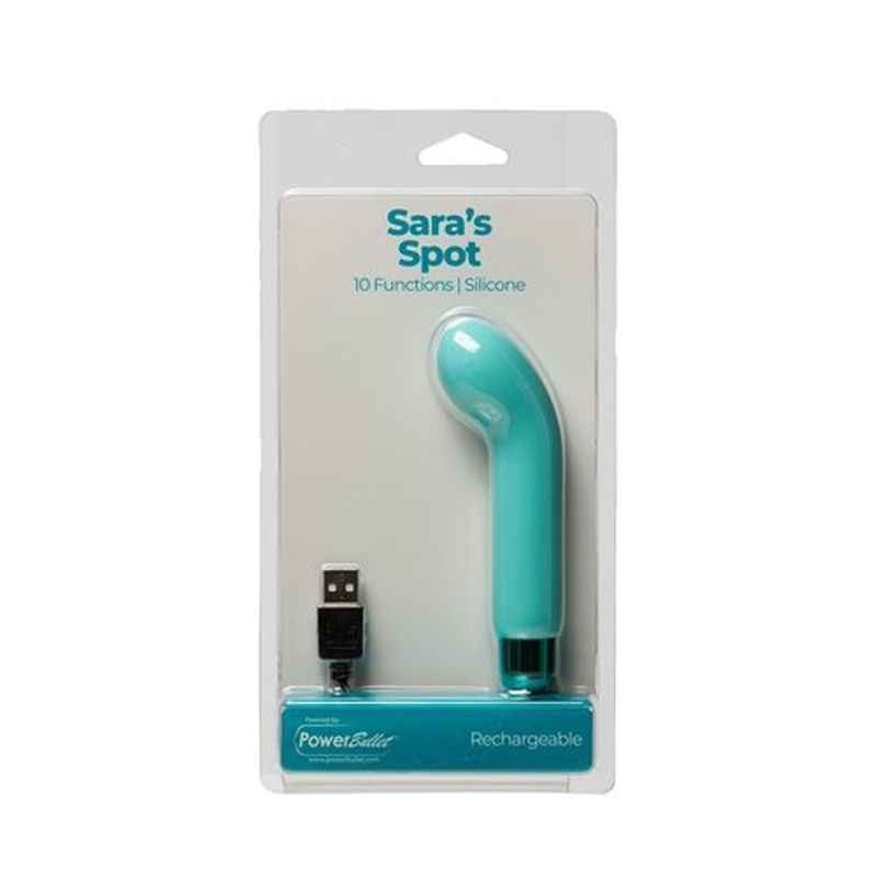 Power Bullet Sara's Spot Vibrator Teal-56219