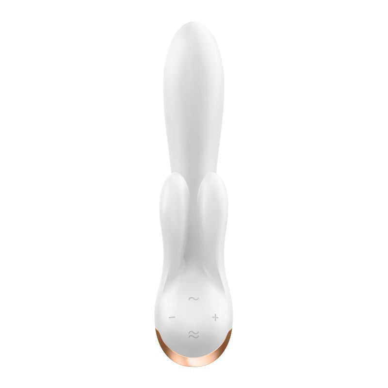 Satisfyer Double Flex App Rabbit Vibrator White-4002620