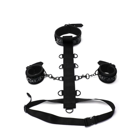 Whip Smart Diamond Body Restraint 3 Pc Set Black-WS1007-BLK