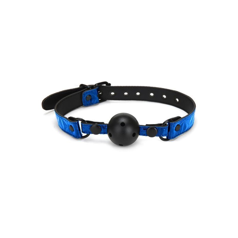 Whip Smart Diamond Deluxe Ball Gag Blue-WS1008-BLU