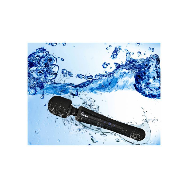 Viben Obsession Rechargeable Wand Massager Black-VB-66101-BLK