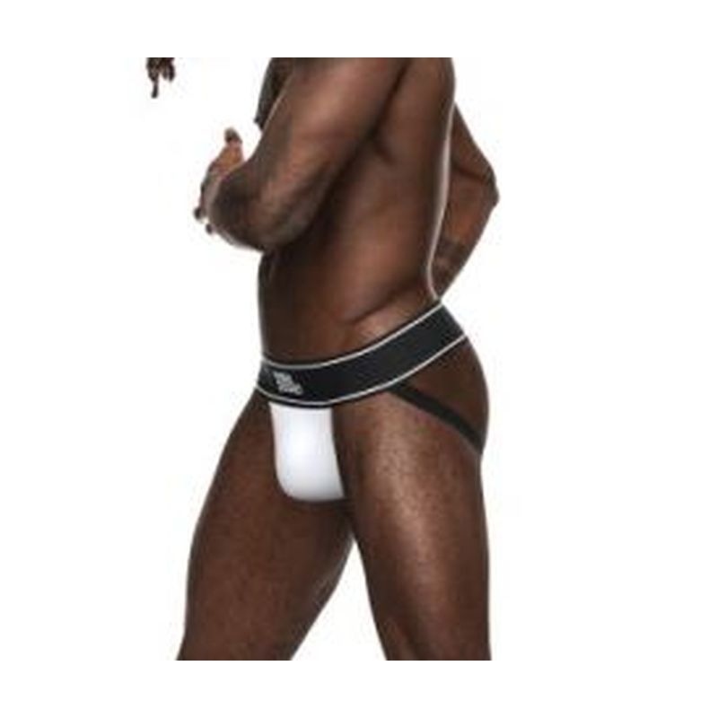 Male Power Modal Rib Jock White-390-275-WHT-L/XL