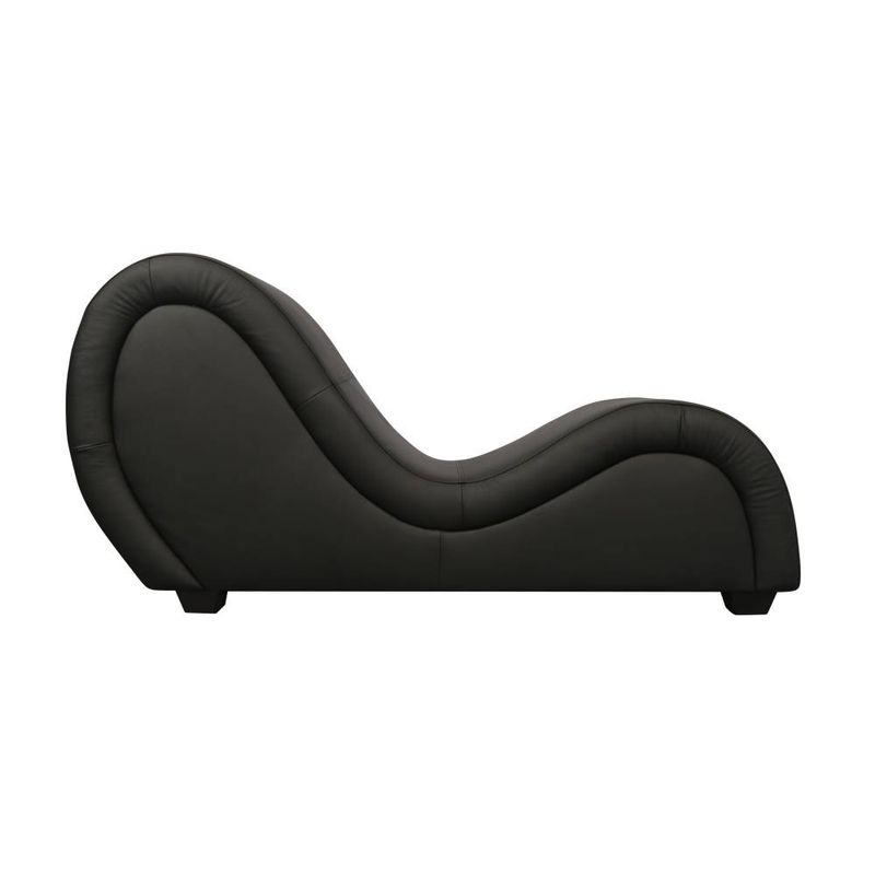 Kama Sutra Mebon Chaise Love Lounge Leather Black-A125-L-BLK