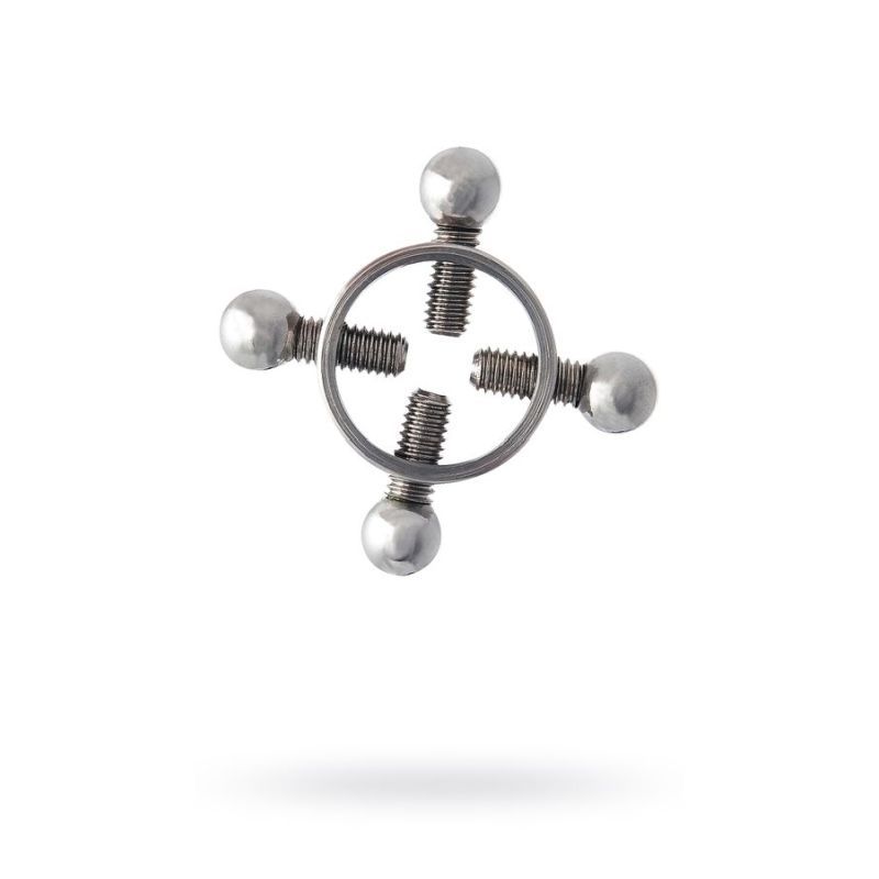 Silver Metal 2 Pc Nipple Clamps-717142