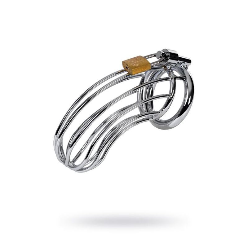 Silver Metal Birdcage Cock Cage-717203