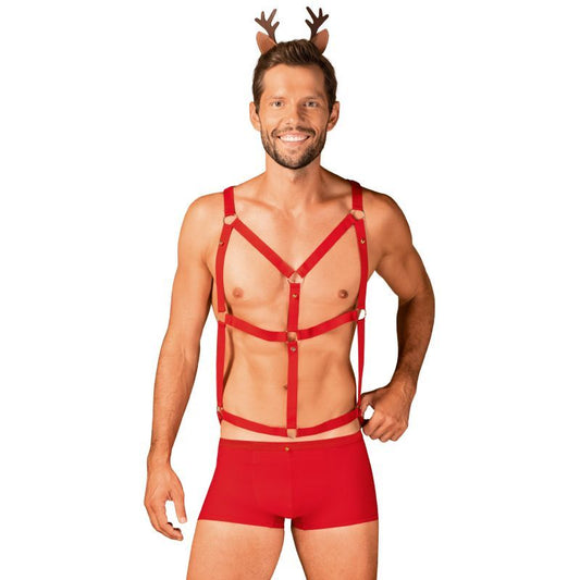 Mr. Reindy 3 Pc Set-7809-RED-S/M