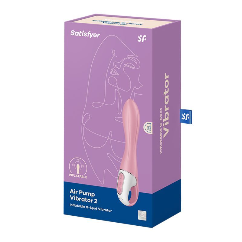 Satisfyer Air Pump Vibrator 2 Light Red-4038605