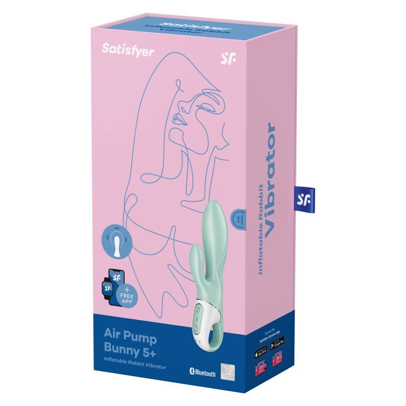 Satisfyer Air Pump Bunny 5+ Mint-4038537