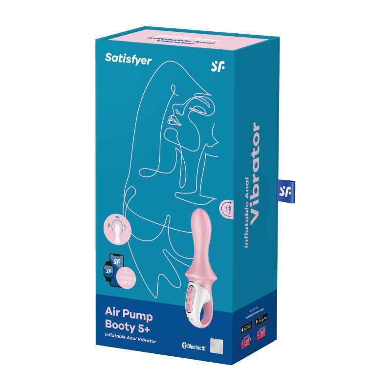 Satisfyer Air Pump Booty 5+ Red-4038551
