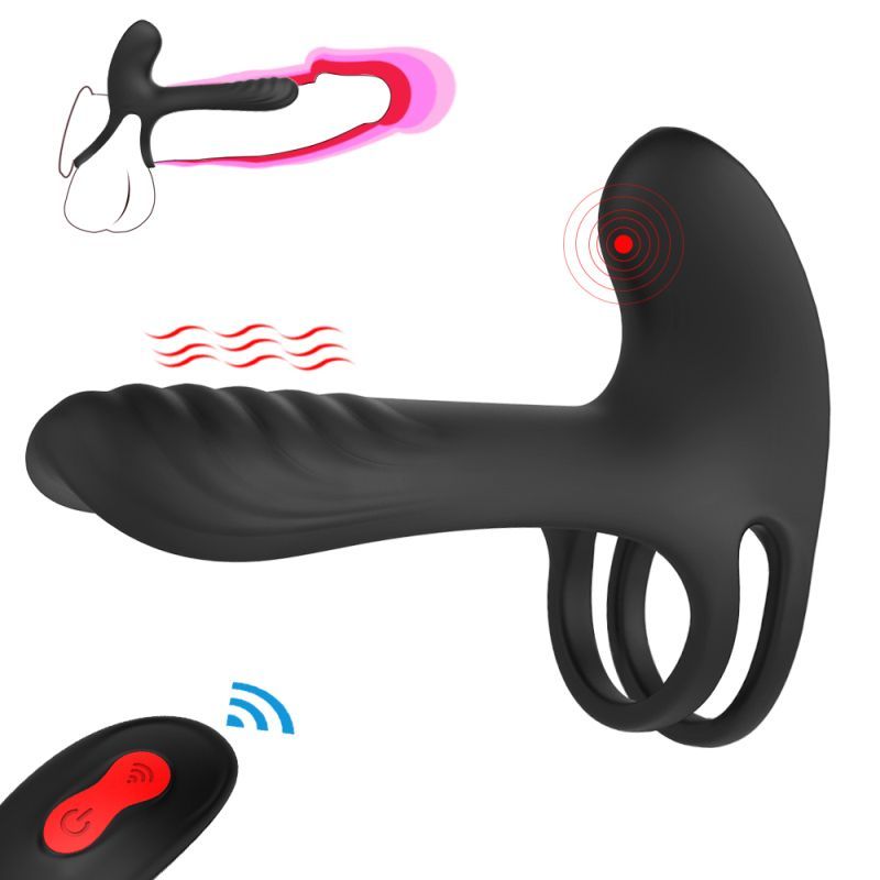 Frank Remote Control Vibrating Penis Shaft and Clit Stim Enhancer-S251-2