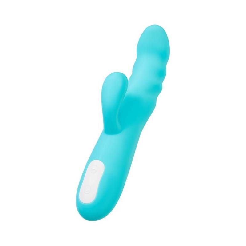 JOS Merry Swirl Rotating Shaft Rabbit Vibrator Blue-783047