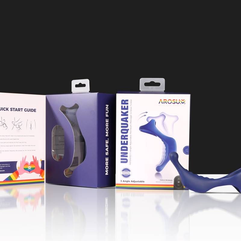 Underquaker Vibrating Anal Probe with Cockring and Remote-ARS-G03001UQ