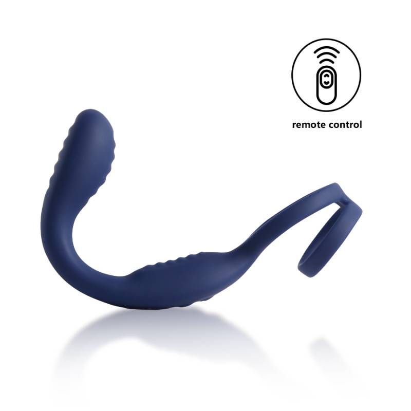 VibraDuo Vibrating Anal Probe and Perineum Stim with Cockring-ARS-G04002VD