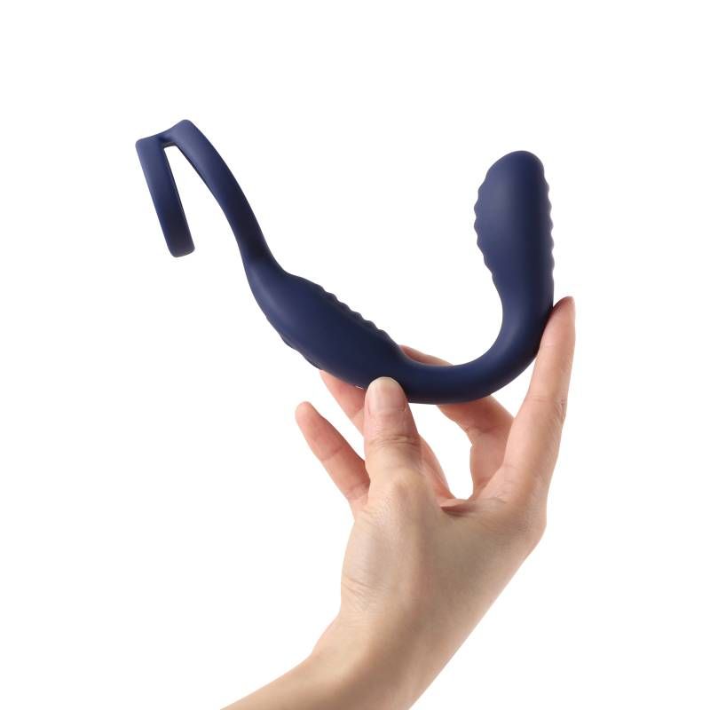 VibraDuo Vibrating Anal Probe and Perineum Stim with Cockring-ARS-G04002VD