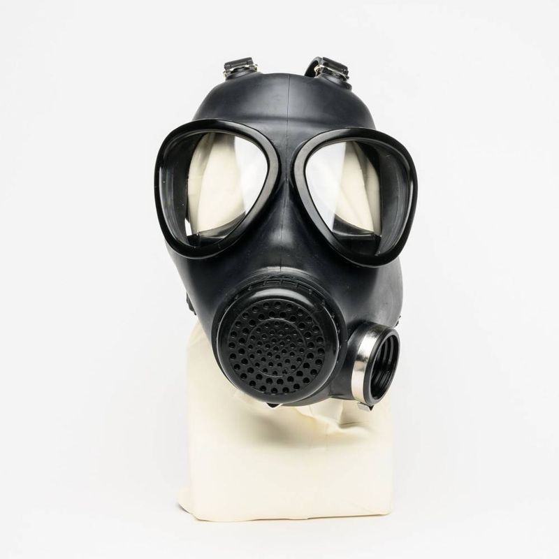 Military Adjustable Strap Rubber Gas Mask-23059