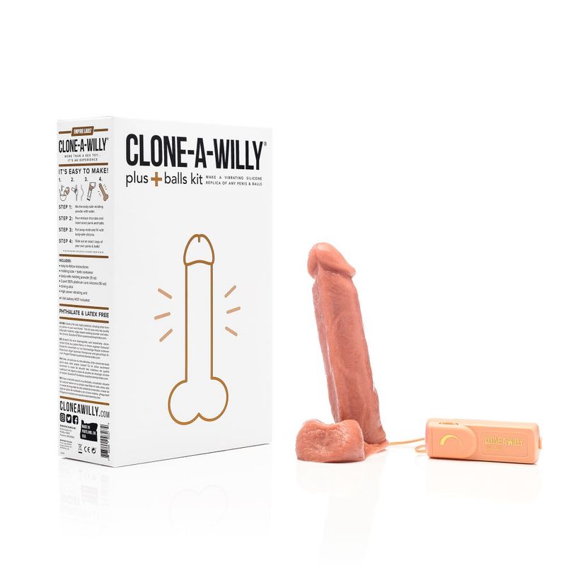 Clone a Willy Plus Balls Kit Medium Skin Tone-CAWPBKMST