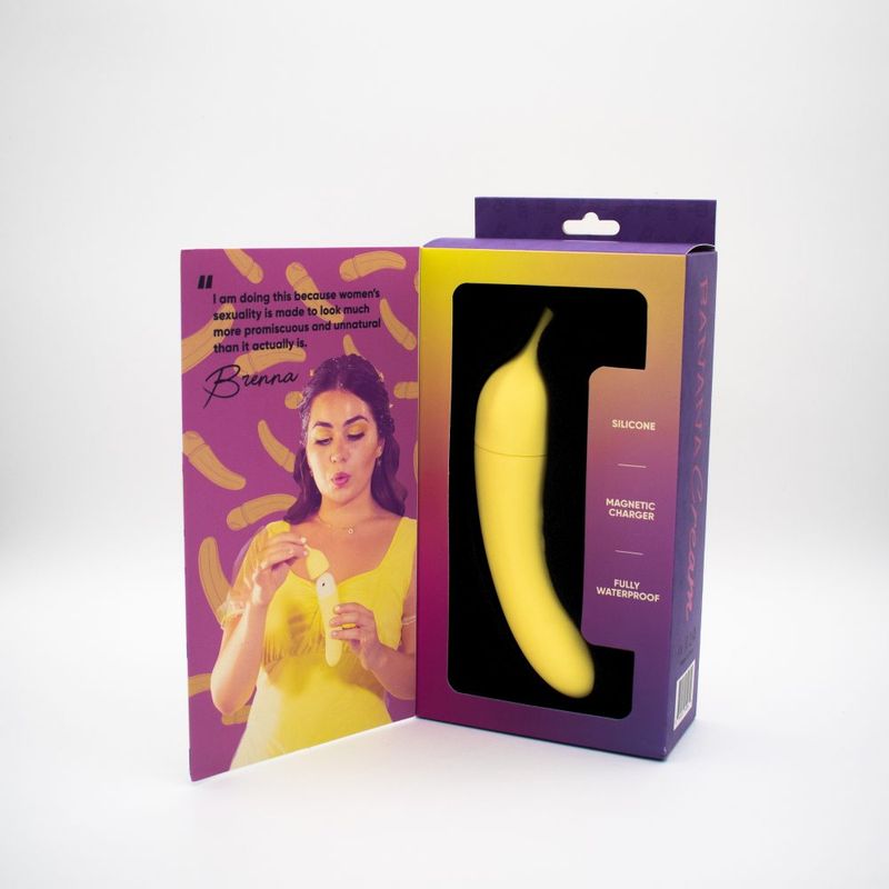 Banana Cream Air Pulse G-Spot Vibrator-9091