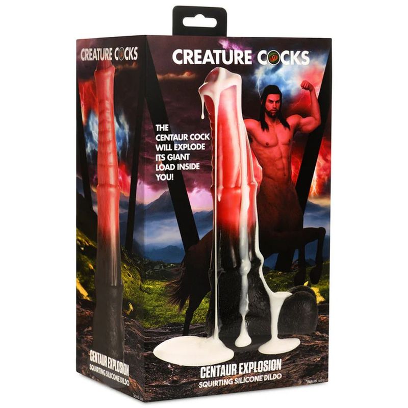 Centaur Explosion Squirting Silicone Dildo-AH308